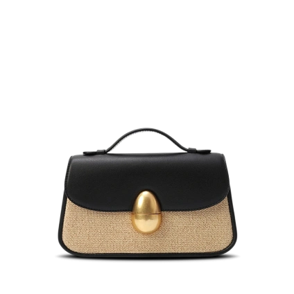 Сумка из комбинированных материалов