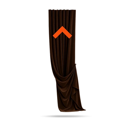 Монтаж штор от 4,5 метров