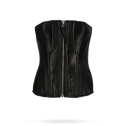 Каркасное нижнее белье из кожи / замши